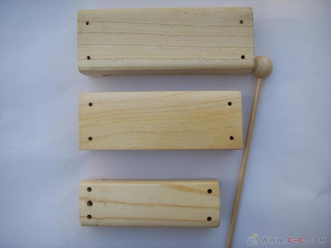 木制方梆子,玩具乐器高清图片